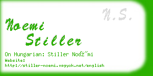 noemi stiller business card